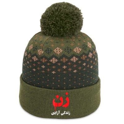 Womens RISE WITH THE WOMEN OF IRAN Women Life Freedom #Mahsaamini The Baniff Cuffed Pom Beanie