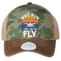 Why Run When You Can Fly Butterfly Stroke Swim Team Swimmi Legacy Tie Dye Trucker Hat
