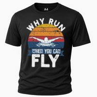 Why Run When You Can Fly Butterfly Stroke Swim Team Swimmi Performance Shirt