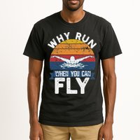 Why Run When You Can Fly Butterfly Stroke Swim Team Swimmi Tall T-Shirt
