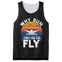 Why Run When You Can Fly Butterfly Stroke Swim Team Swimmi Mesh Reversible Basketball Jersey Tank