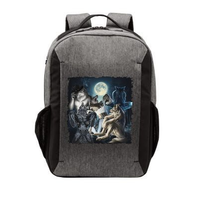 Wolf Ripping Werewolf Alpha Wolf Funny Oddly Meme Vector Backpack