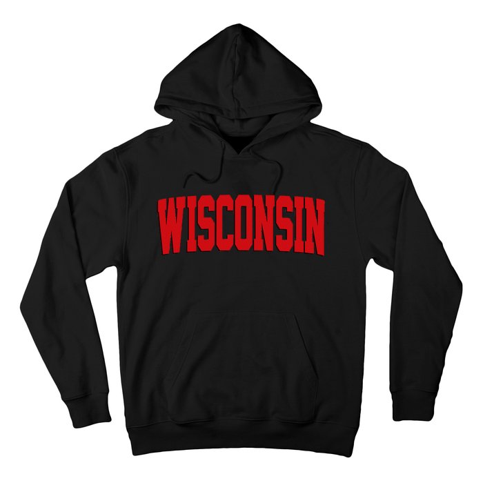 Wisconsin Red Hoodie