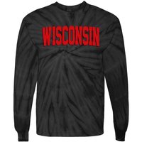 Wisconsin Red Tie-Dye Long Sleeve Shirt