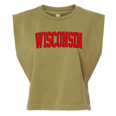 Wisconsin Red Garment-Dyed Women's Muscle Tee