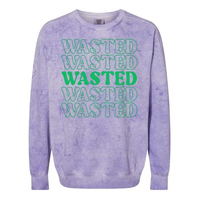 Wasted Retro Colorblast Crewneck Sweatshirt