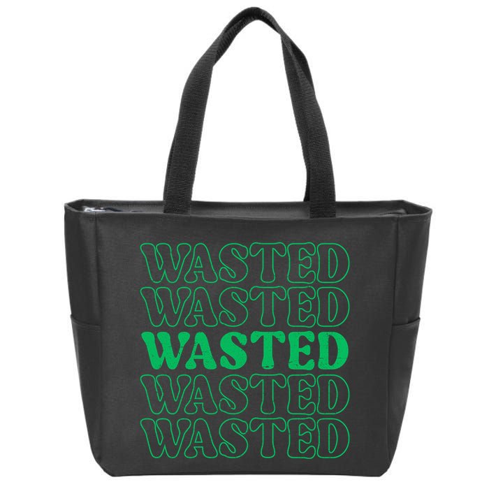 Wasted Retro Zip Tote Bag