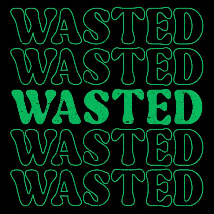 Wasted Retro Zip Tote Bag