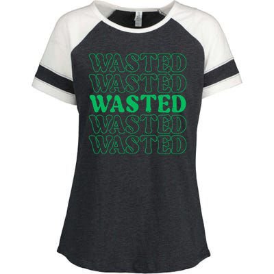 Wasted Retro Enza Ladies Jersey Colorblock Tee