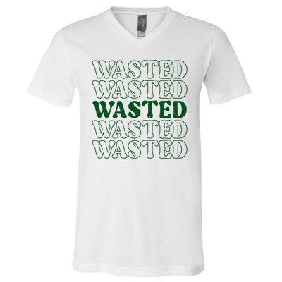 Wasted Retro V-Neck T-Shirt