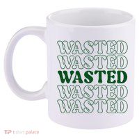 Wasted Retro 11oz C Handle Ceramic Mug