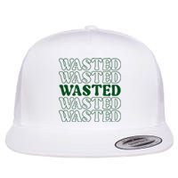 Wasted Retro Flat Bill Trucker Hat