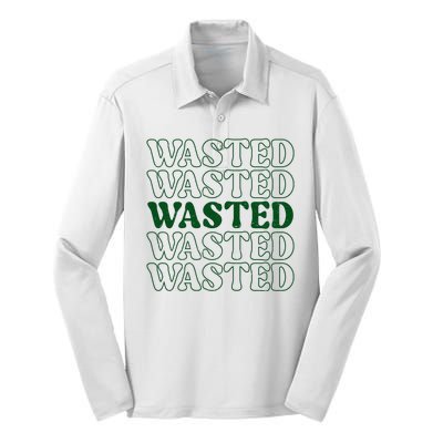 Wasted Retro Silk Touch Performance Long Sleeve Polo