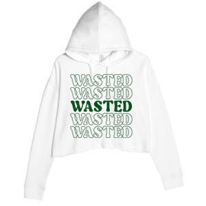 Wasted Retro Crop Fleece Hoodie