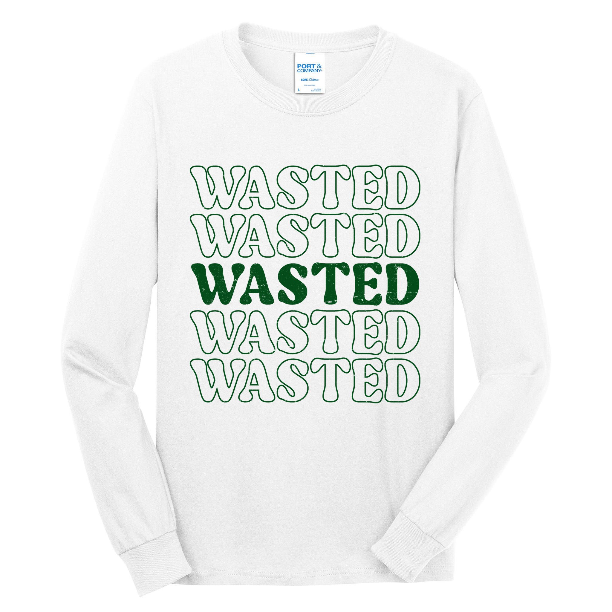 Wasted Retro Tall Long Sleeve T-Shirt