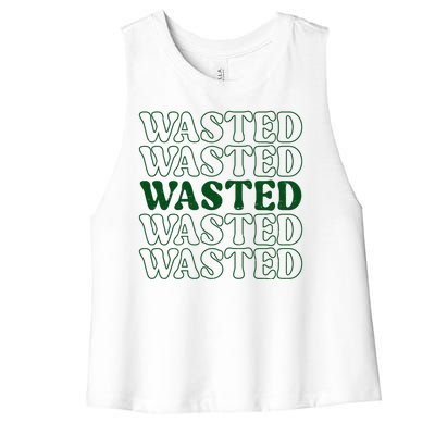 Wasted Retro Women's Racerback Cropped Tank