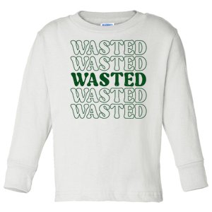 Wasted Retro Toddler Long Sleeve Shirt