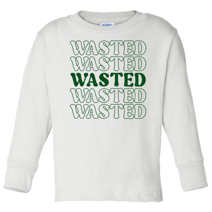 Wasted Retro Toddler Long Sleeve Shirt