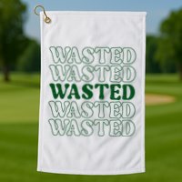 Wasted Retro Golf Towel