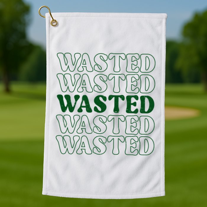 Wasted Retro Golf Towel
