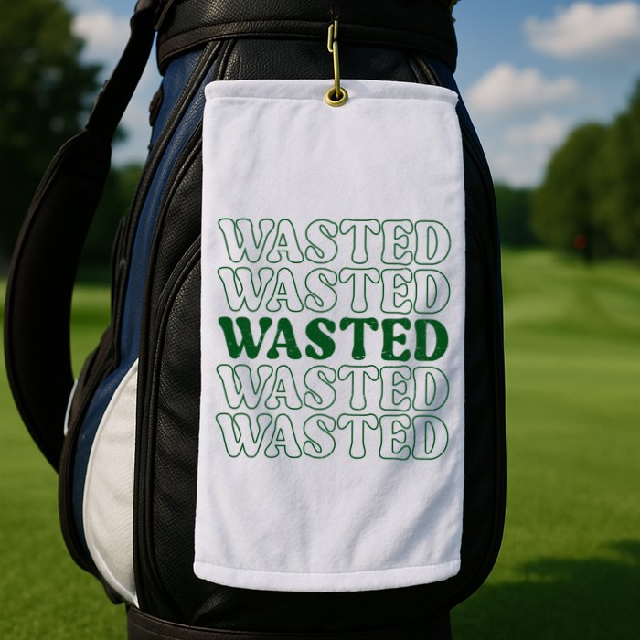Wasted Retro Golf Towel