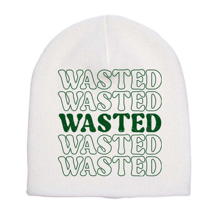 Wasted Retro Short Acrylic Beanie