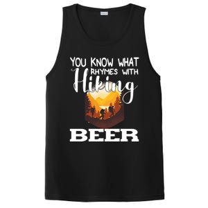 What Rhymes With Hiking Beer Fathers Day Ing And Hiking Gift PosiCharge Competitor Tank