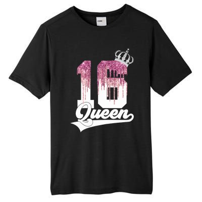 Wo SWEET 16 QUEEN 16TH BIRTHDAY Tall Fusion ChromaSoft Performance T-Shirt