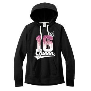 Wo SWEET 16 QUEEN 16TH BIRTHDAY Women's Fleece Hoodie