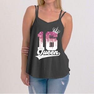 Wo SWEET 16 QUEEN 16TH BIRTHDAY Women's Strappy Tank