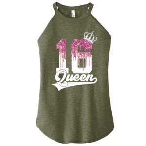 Wo SWEET 16 QUEEN 16TH BIRTHDAY Women's Perfect Tri Rocker Tank