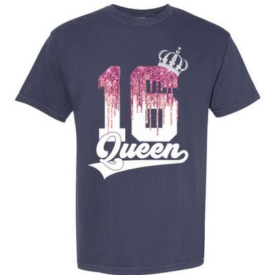 Wo SWEET 16 QUEEN 16TH BIRTHDAY Garment-Dyed Heavyweight T-Shirt