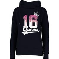 Wo SWEET 16 QUEEN 16TH BIRTHDAY Womens Funnel Neck Pullover Hood