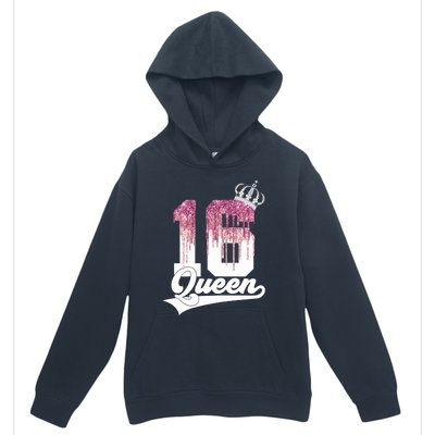 Wo SWEET 16 QUEEN 16TH BIRTHDAY Urban Pullover Hoodie