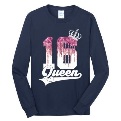 Wo SWEET 16 QUEEN 16TH BIRTHDAY Tall Long Sleeve T-Shirt