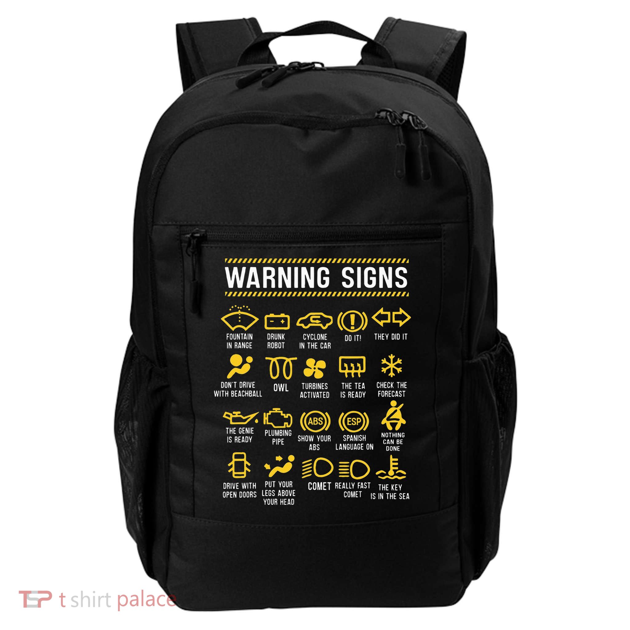 Warning Signs 101 Funny Car Mechanic Backpack
