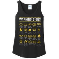 Warning Signs 101 Funny Car Mechanic Ladies Essential Tank