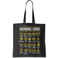 Warning Signs 101 Funny Car Mechanic Bag