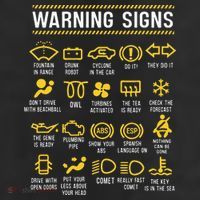 Warning Signs 101 Funny Car Mechanic 25L Jumbo Tote