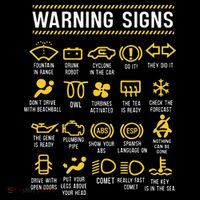 Warning Signs 101 Funny Car Mechanic Tank Top