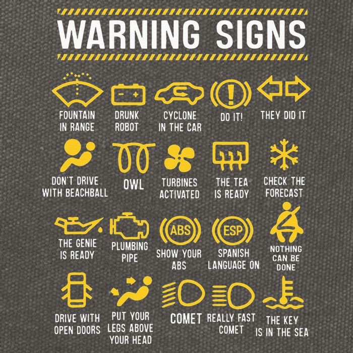 Warning Signs 101 Funny Car Mechanic Cotton Canvas Backpack