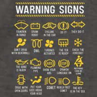 Warning Signs 101 Funny Car Mechanic Vector Backpack