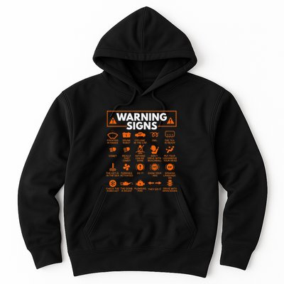 Warning Signs 101 Funny Car Mechanic Gift Gift Car Funny Hoodie
