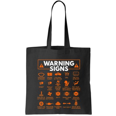Warning Signs 101 Funny Car Mechanic Gift Gift Car Funny Bag