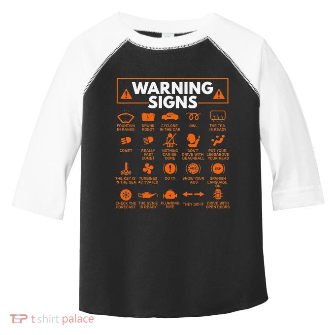 Warning Signs 101 Funny Car Mechanic Gift Gift Car Funny Toddler Fine Jersey T-Shirt