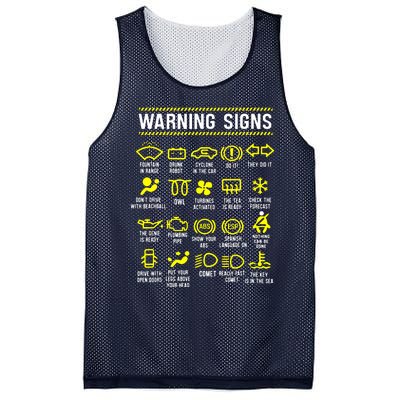 Warning Signs 101 Mesh Reversible Basketball Jersey Tank