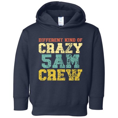 Workout Squad 5 AM Crew Funny Gym Saying Retro Vintage Toddler Hoodie