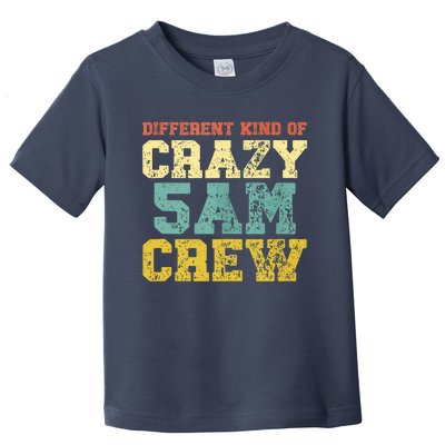 Workout Squad 5 AM Crew Funny Gym Saying Retro Vintage Toddler T-Shirt