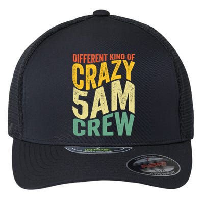 Workout Squad 5 AM Crew Funny Gym Saying Vintage Flexfit Unipanel Trucker Cap