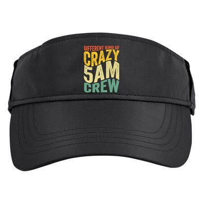 Workout Squad 5 AM Crew Funny Gym Saying Vintage Adult Drive Performance Visor